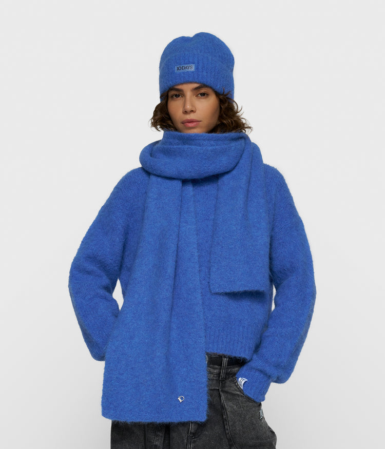 Schal aus Alpakamix | ultramarine