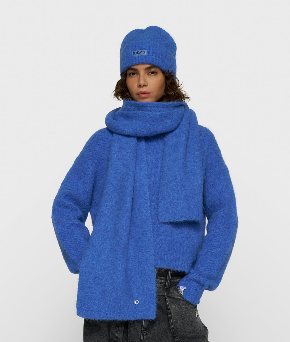 Schal aus Alpakamix | ultramarine