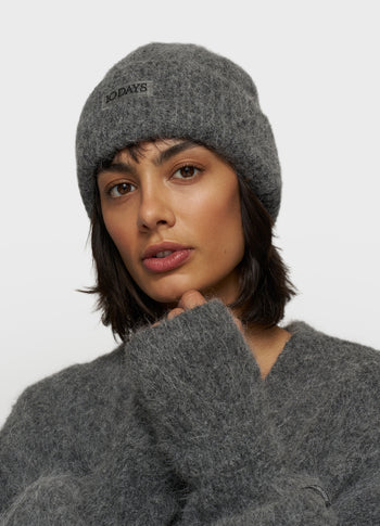 hairy knit beanie | antra melee