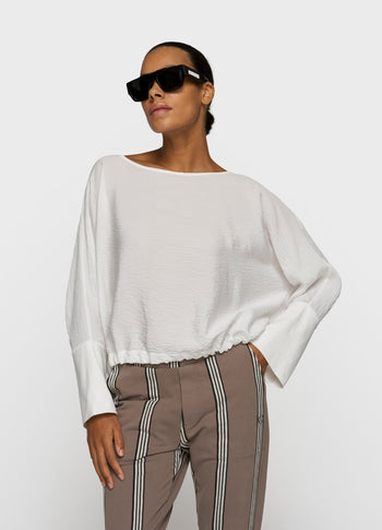 batwing top | ecru