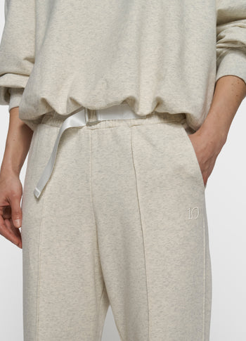 Jogginghose mit Gürtel | soft white melee