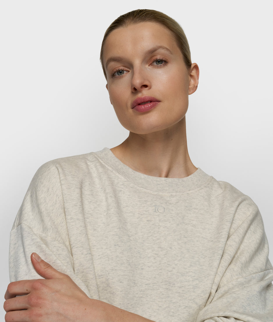10DAYS Sweater | soft white melee
