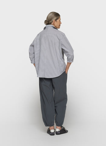 crinkle jogger | steel blue