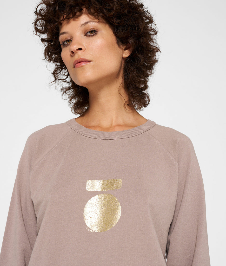icon sweater | warm taupe
