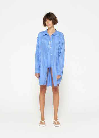 voile blouse stripes | blue bell