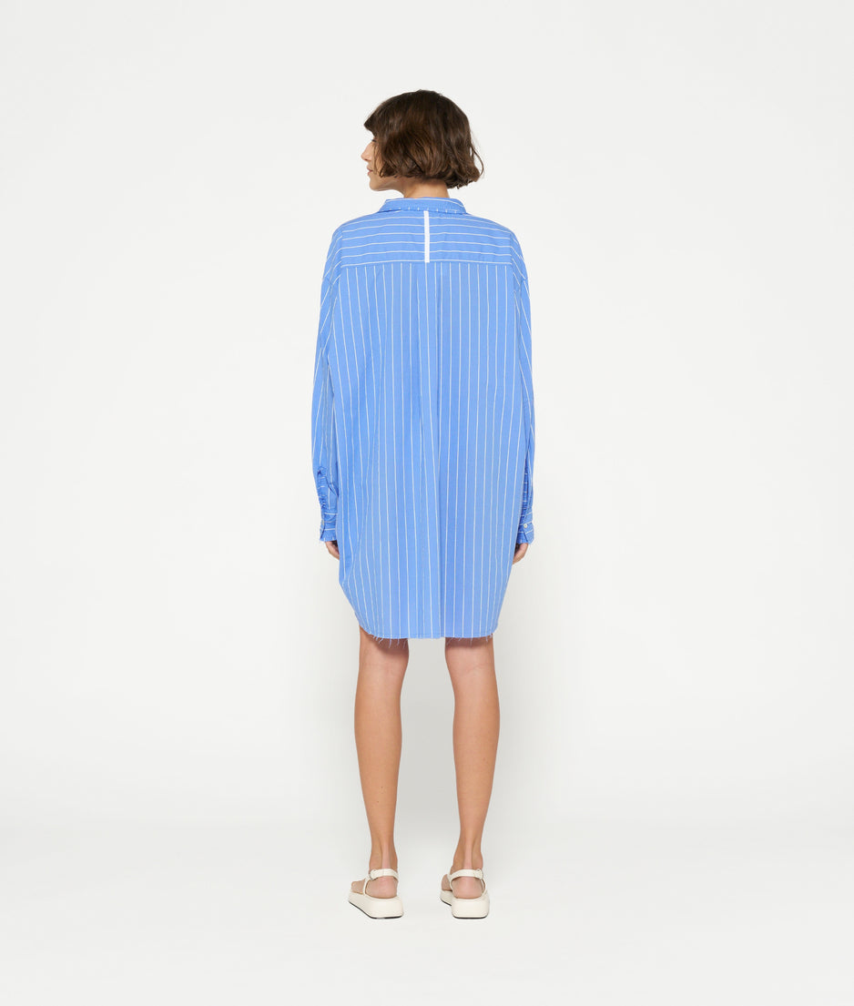 voile blouse stripes | blue bell