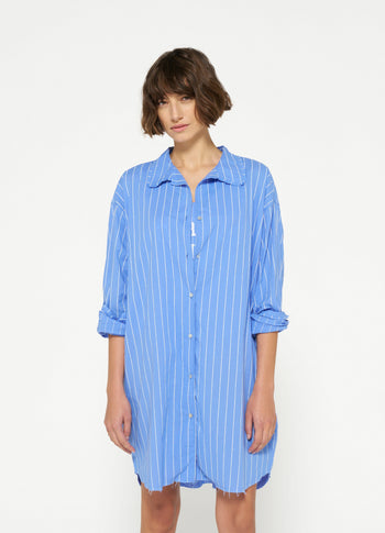 voile blouse stripes | blue bell