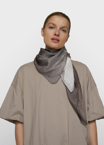 Seidenschal Dip Dye | mid grey