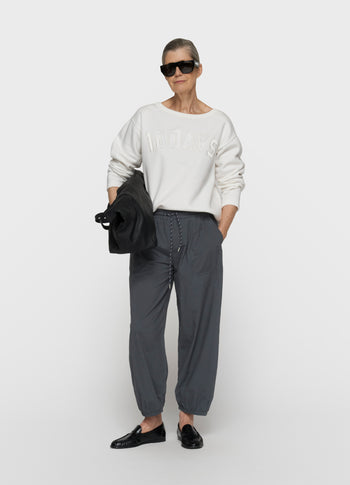 petite statement sweater | ecru