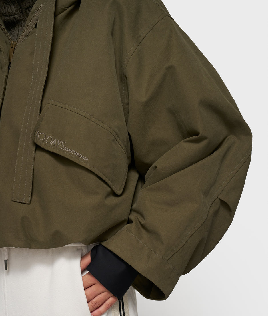 the queen parka | dark olive