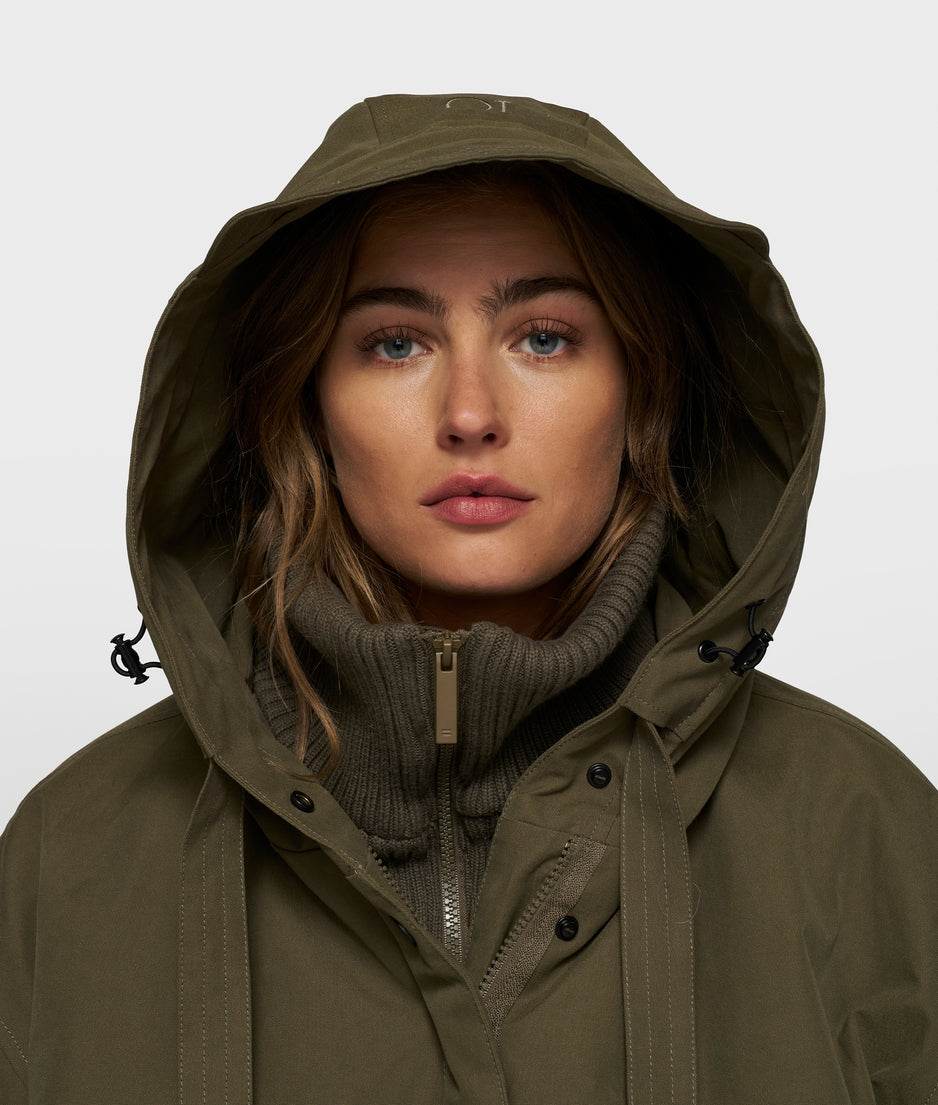 the queen parka | dark olive