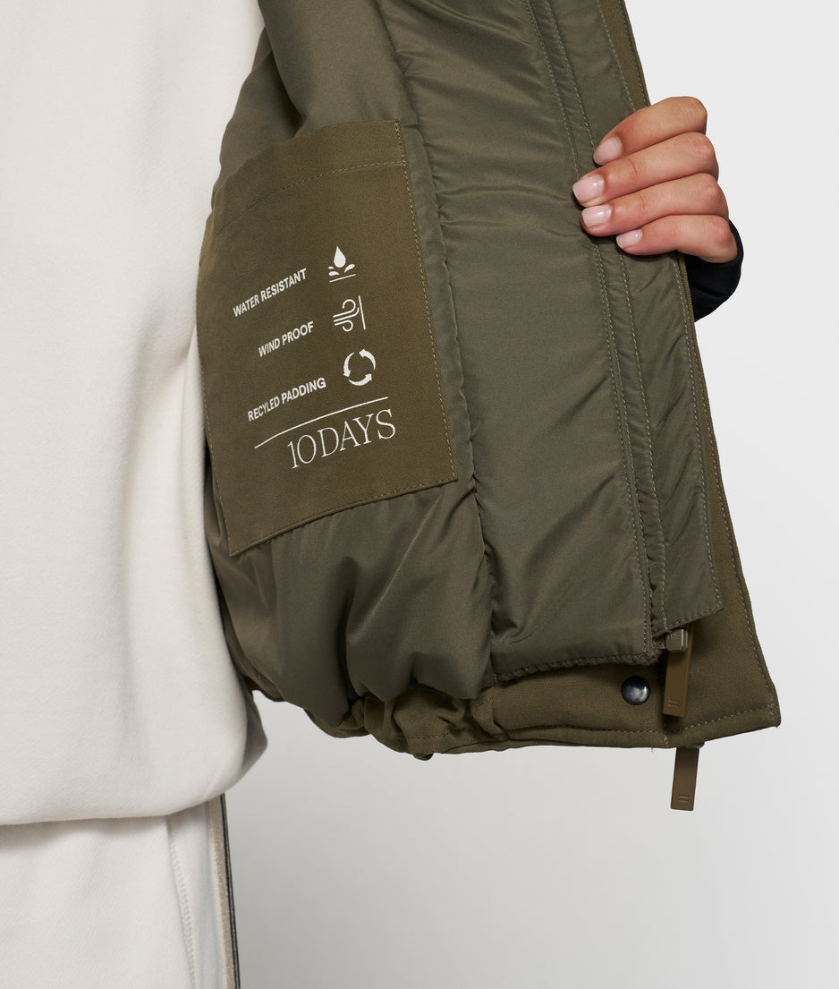 the queen parka | dark olive