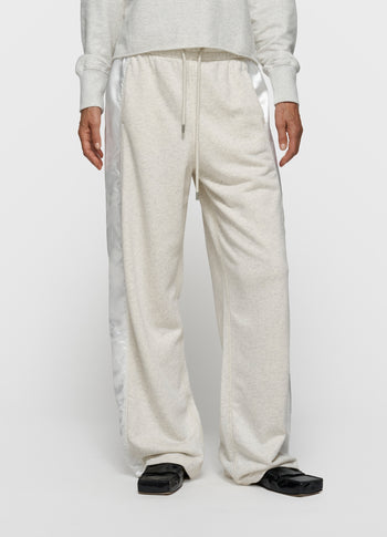 western jogger fleece | soft white melee