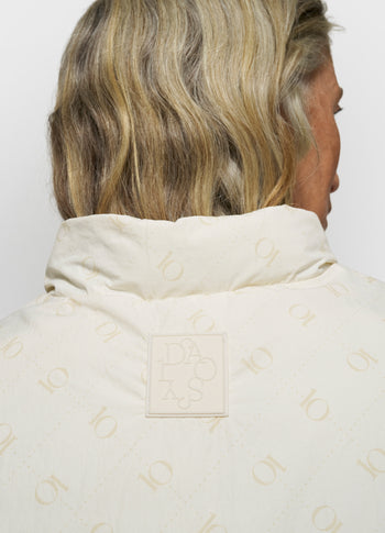 padded vest monogram | pearl