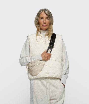 fanny pack monogram | pearl