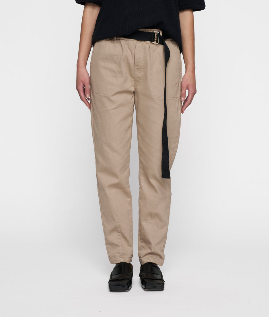 belted pants jog denim | rope