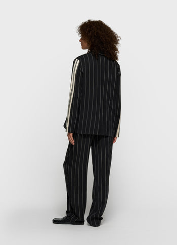 blazer pinstripe | black
