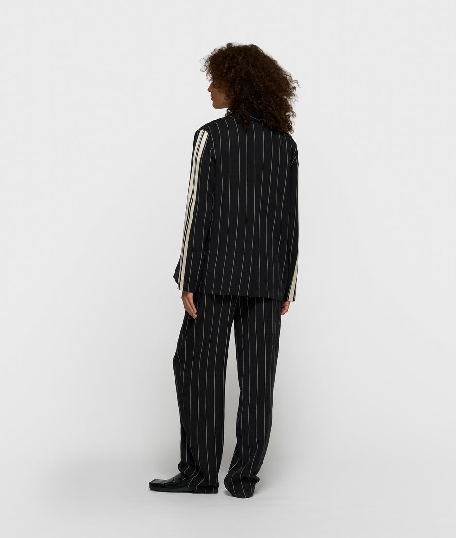 blazer pinstripe | black