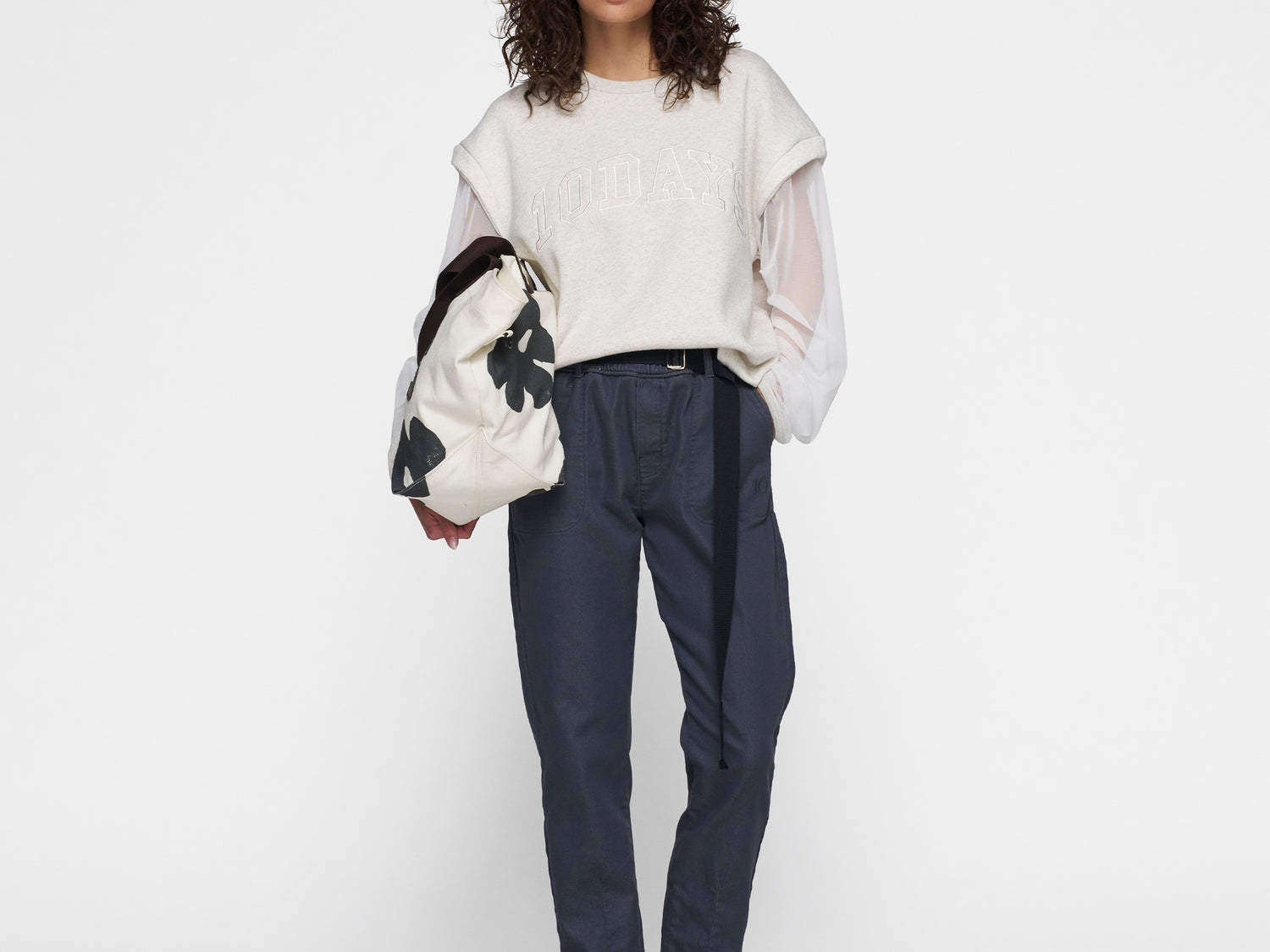 belted pants jog | yale blue