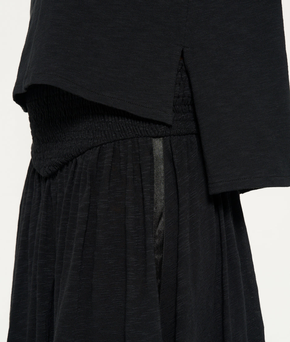 smock skirt | black