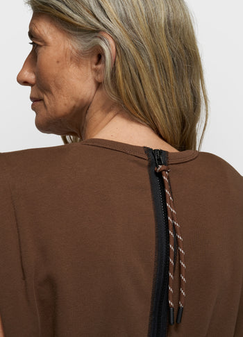 fleece jumpsuit | dark truffle