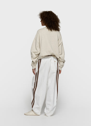 baseball sweater 10 | soft white melee