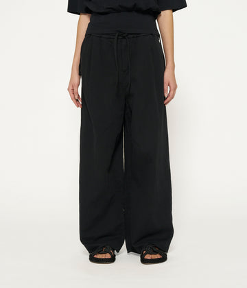 wide leg pants | black