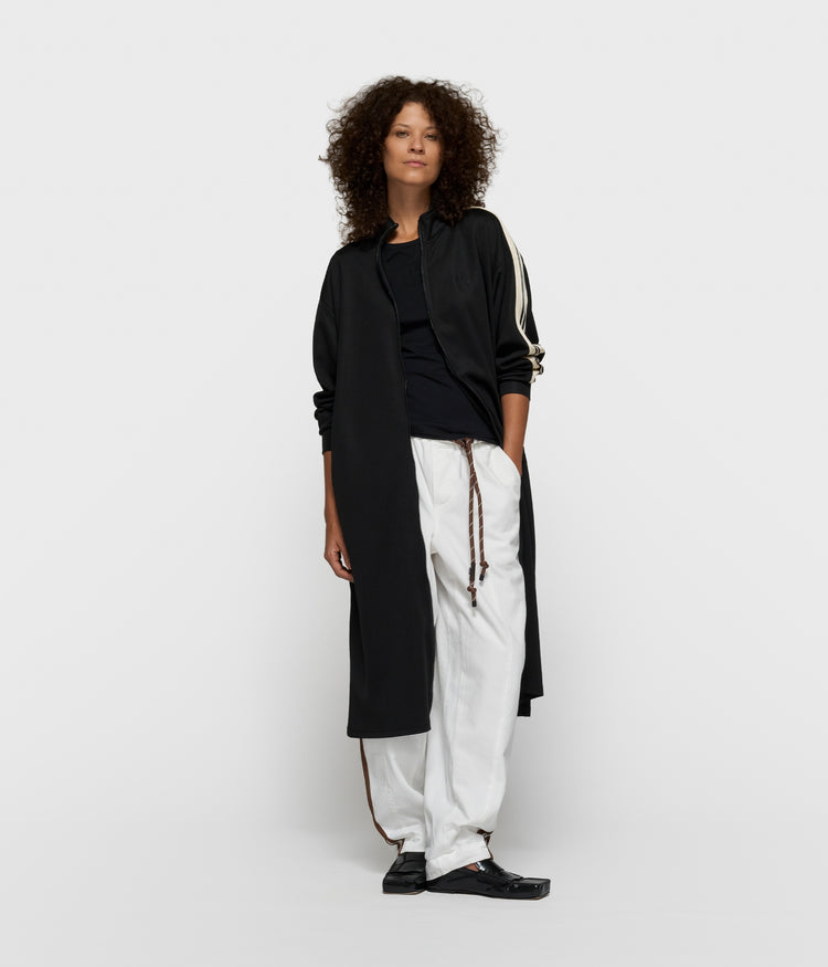 long track jacket | black