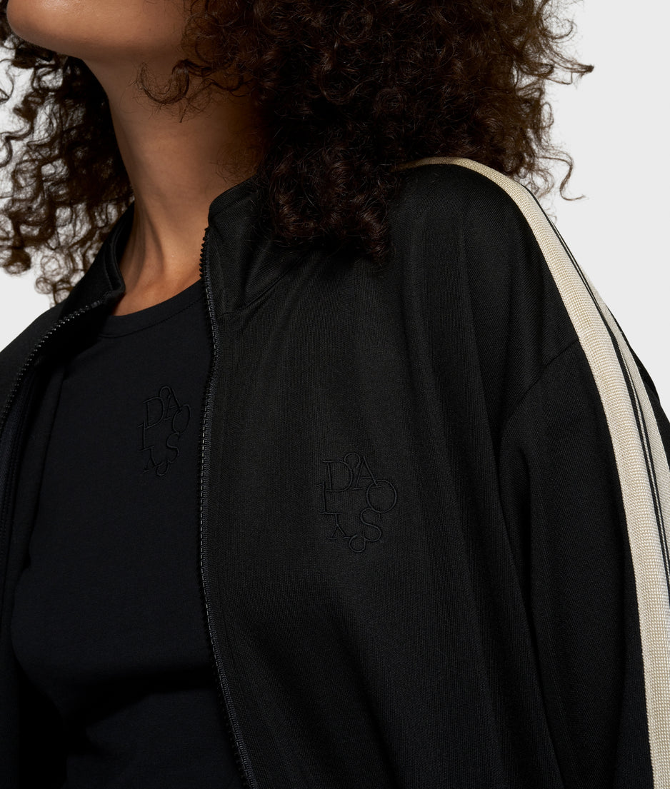 long track jacket | black