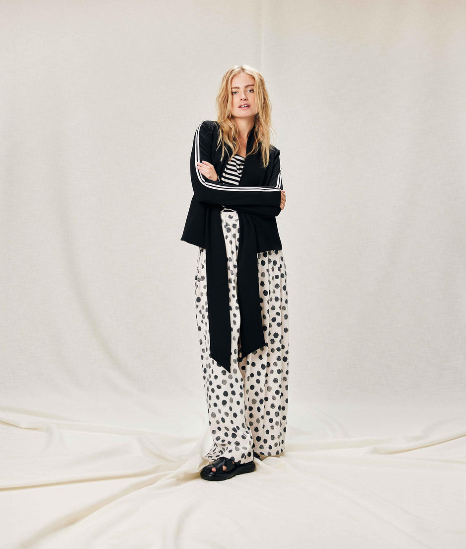 ballet blazer crepe | black