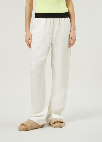 flowy pants | ecru