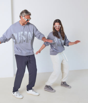 human fleece sweater | la blue