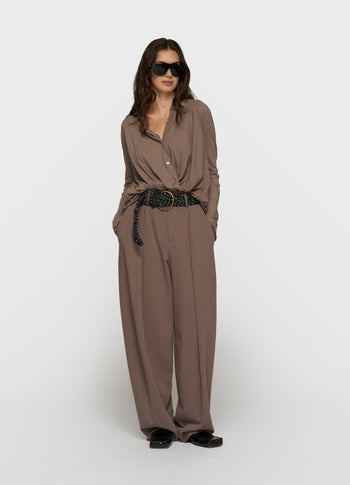 wrap blouse | moonrock