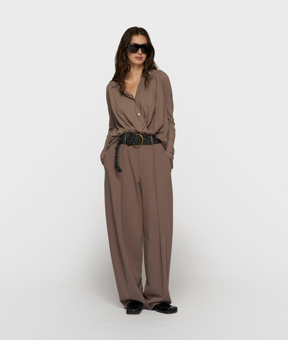 wrap blouse | moonrock