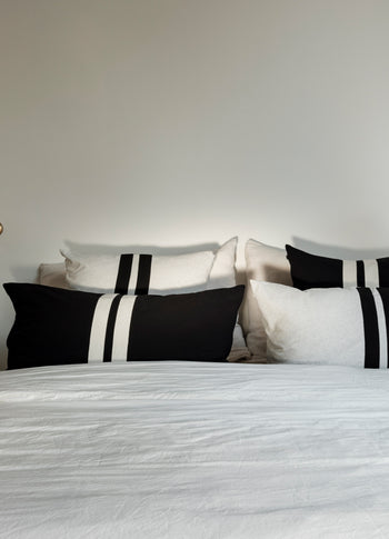 THE PILLOW COVER LONG | soft white melee