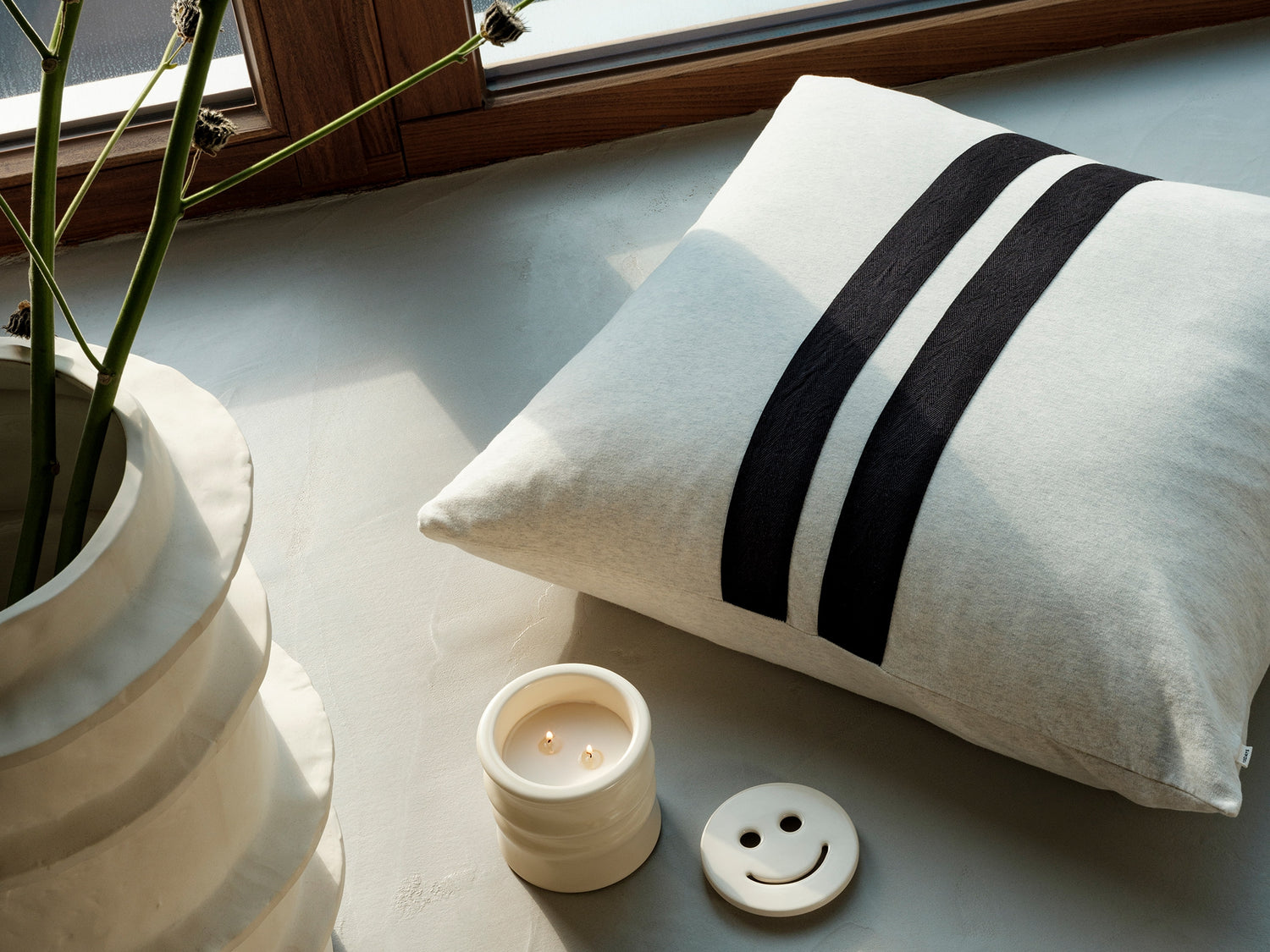 THE PILLOW COVER | soft white melee