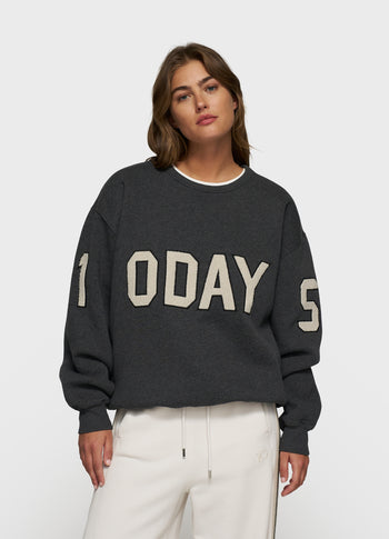 statement sweater logo patch | antra melee