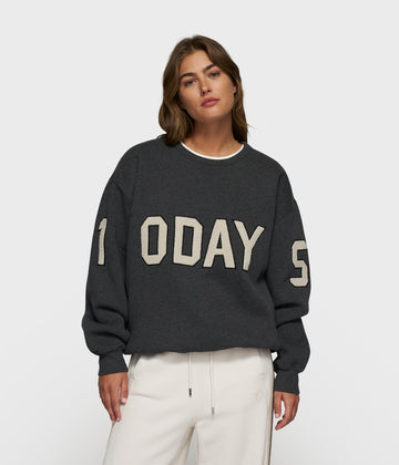 statement sweater logo patch | antra melee