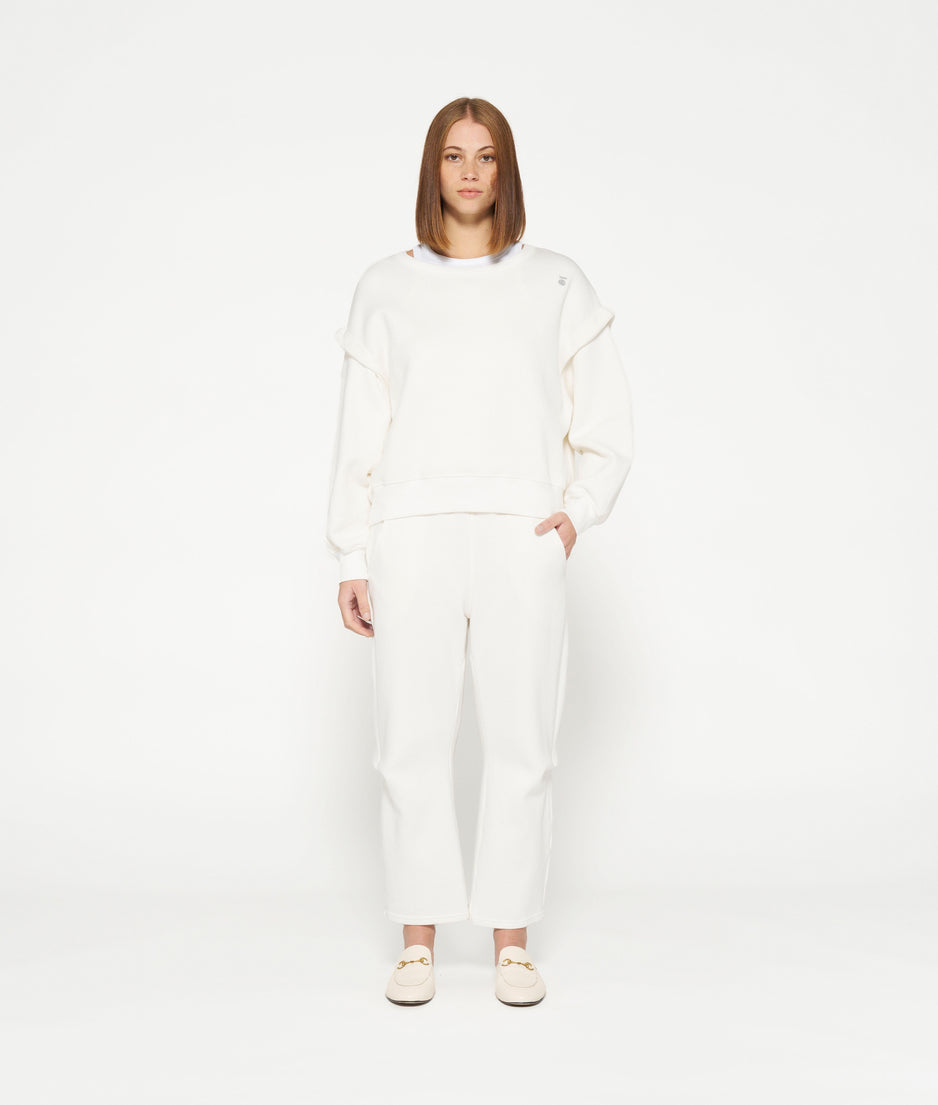 loose fit sweater | ecru
