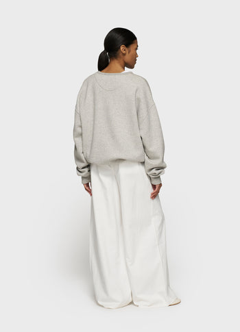 THE STATEMENT SWEATER | light grey melee