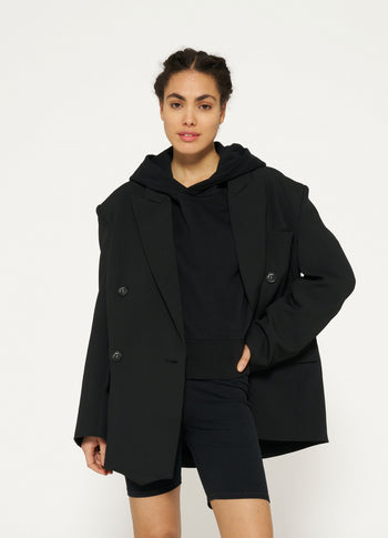 jersey cycling shorts | black