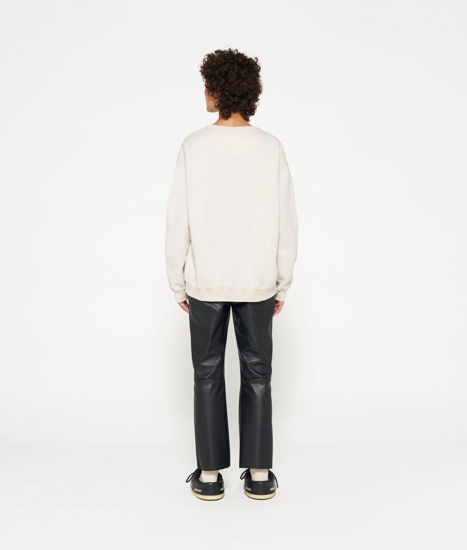 statement sweater | soft white melee