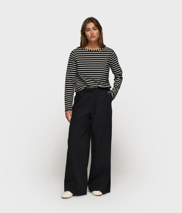 THE WIDE LEG PANTS | black