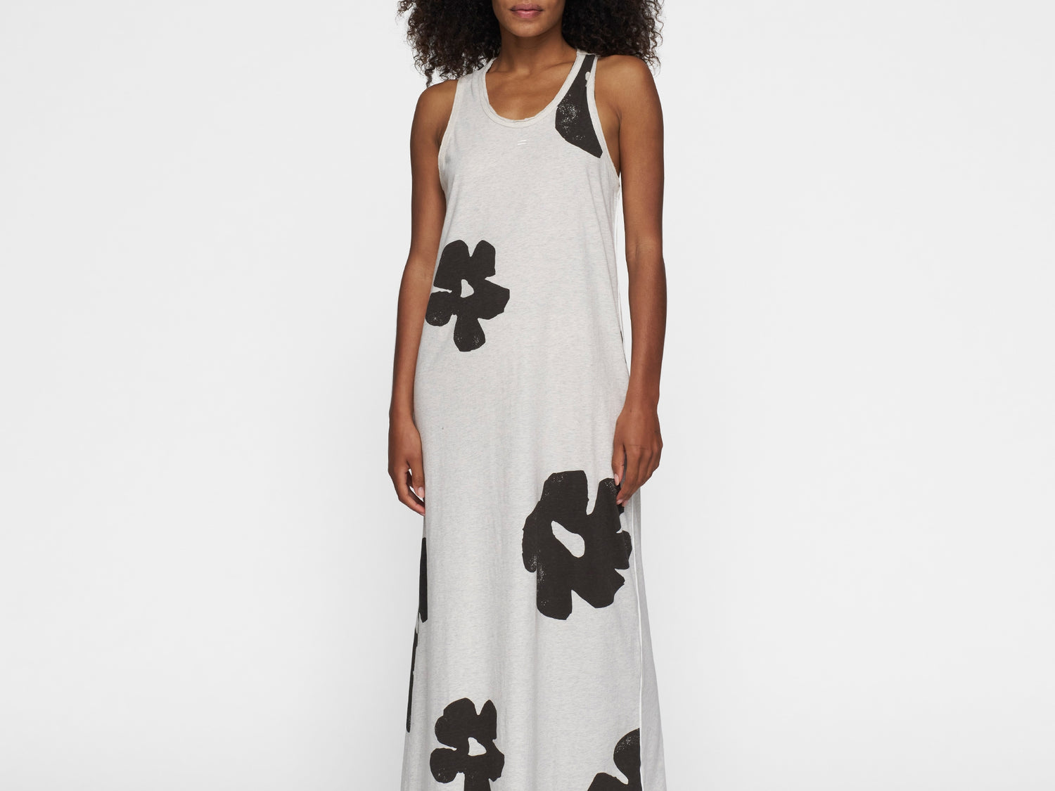 tanktop dress flower | soft white melee
