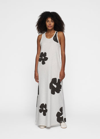 tanktop dress flower | soft white melee
