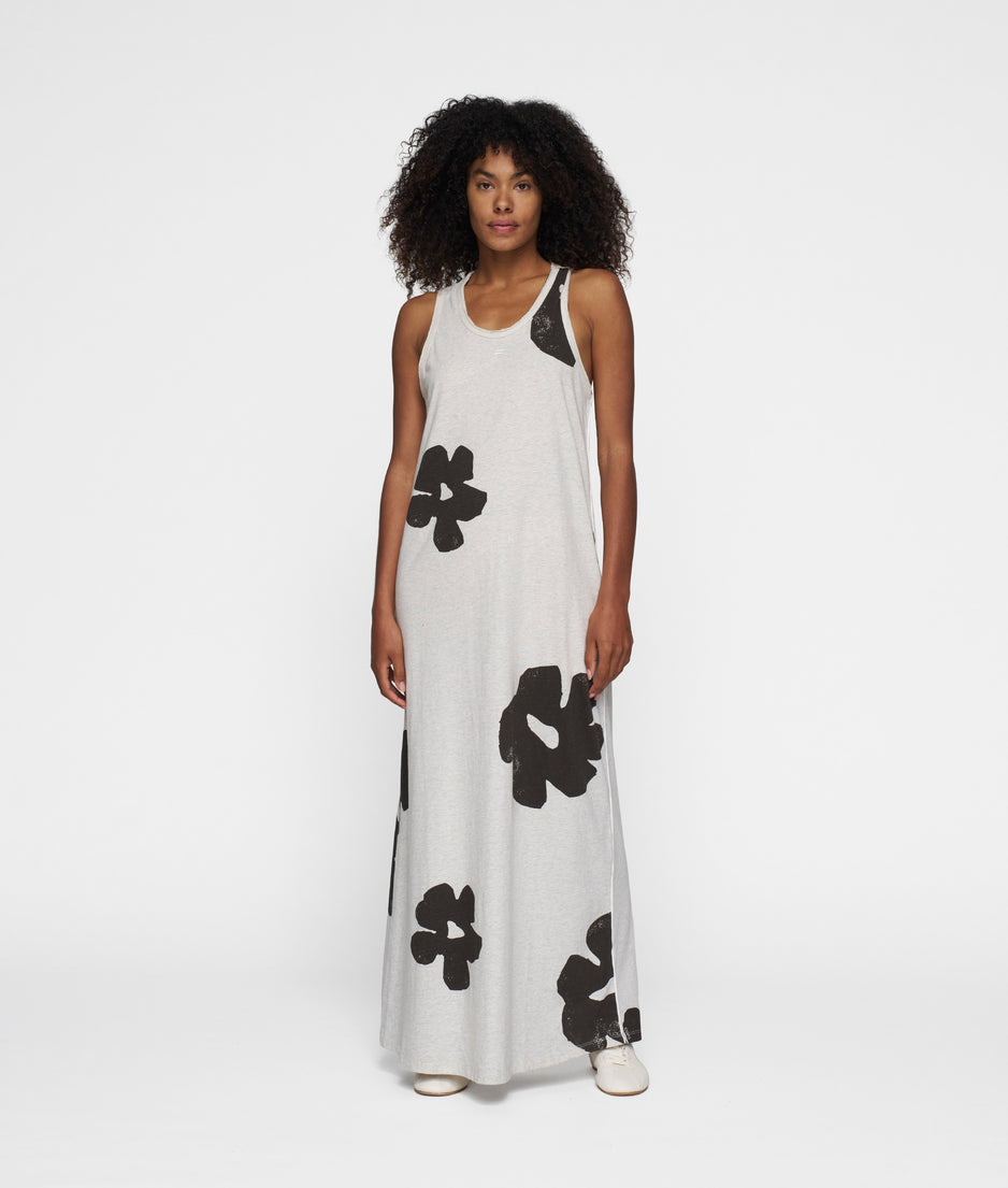tanktop dress flower | soft white melee