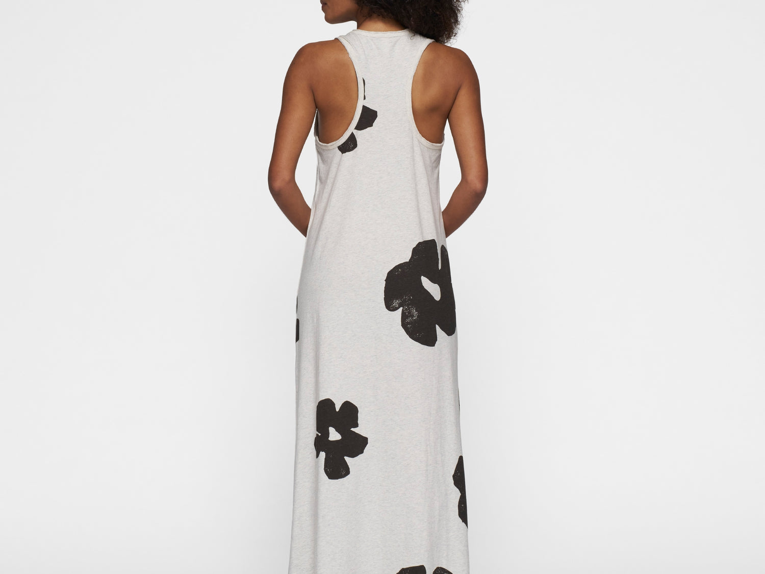 tanktop dress flower | soft white melee