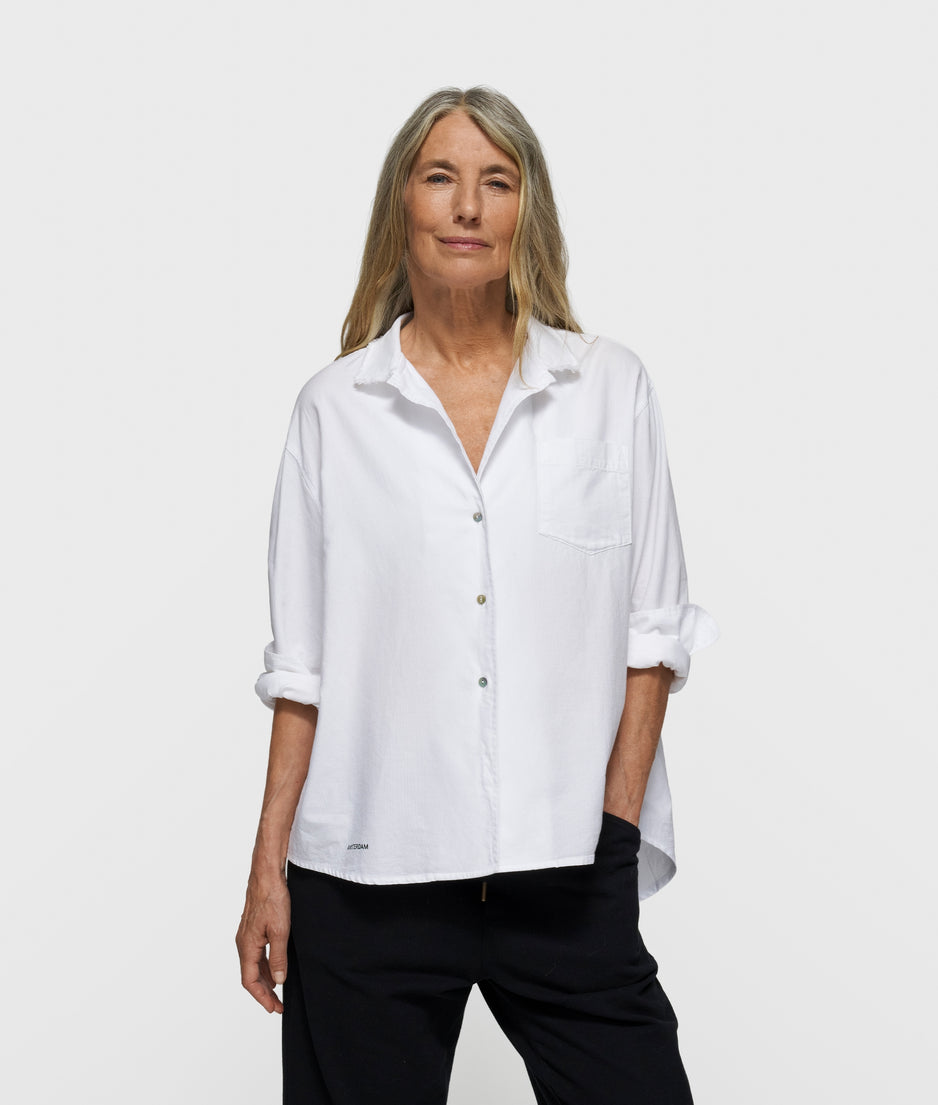 THE PIQUE SHIRT | white