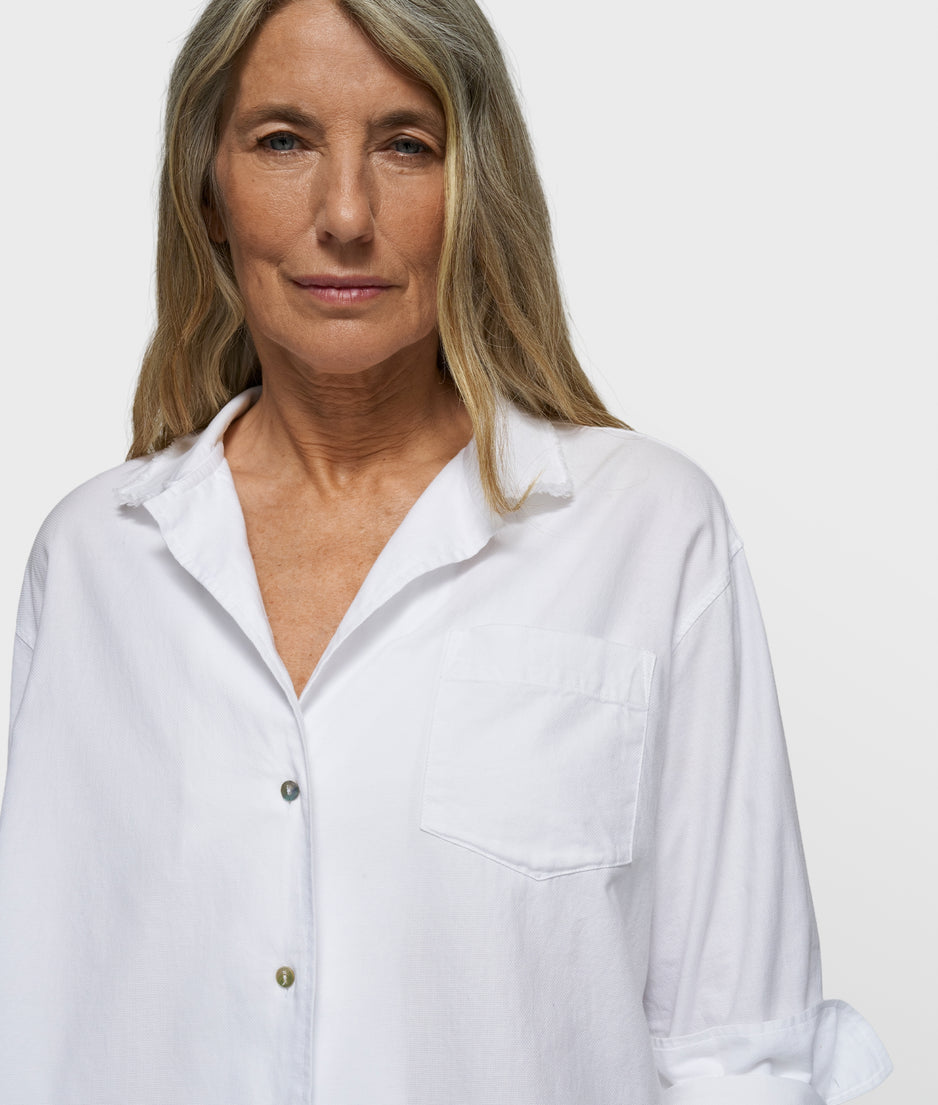 THE PIQUE SHIRT | white