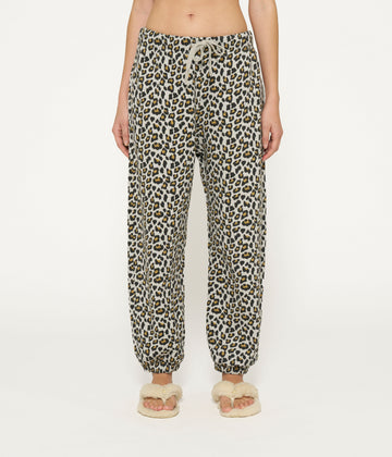Bar jogger leopard | light grey melee